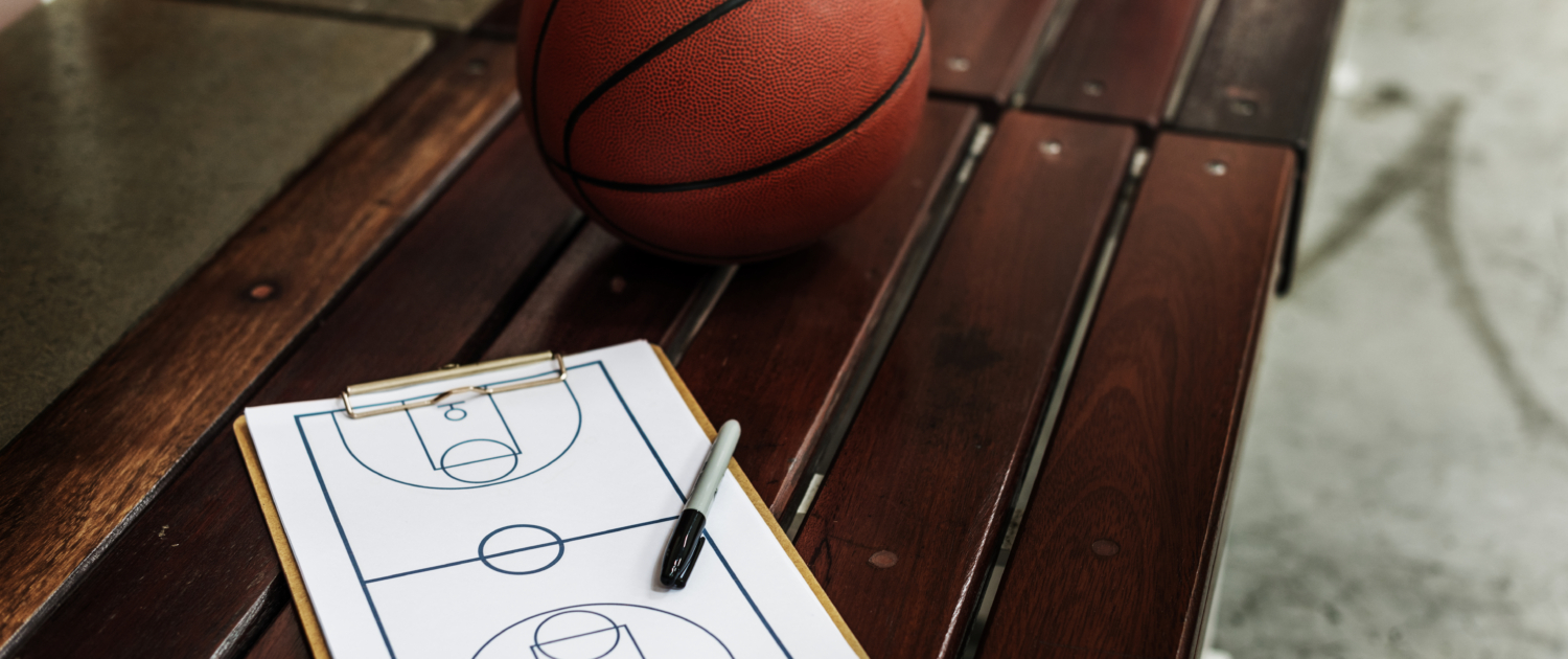 Young basketball player shoot